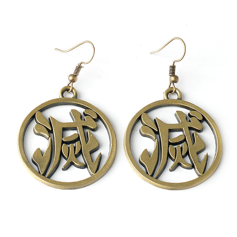 demon slayer earrings