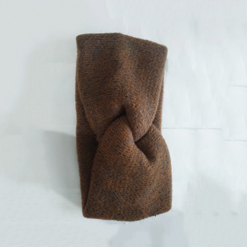 knitting cross headband