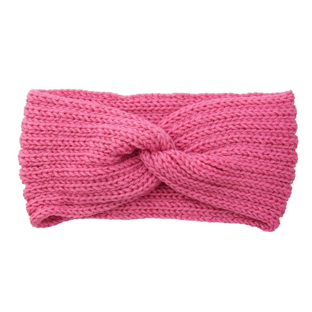 knitting cross headband