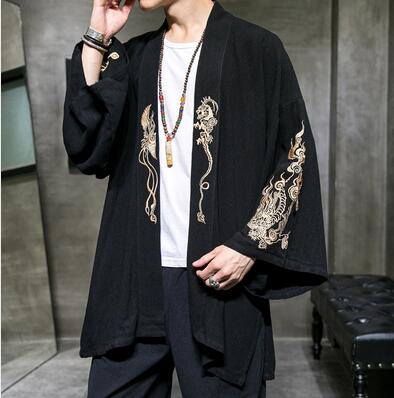 embroided haori jacket