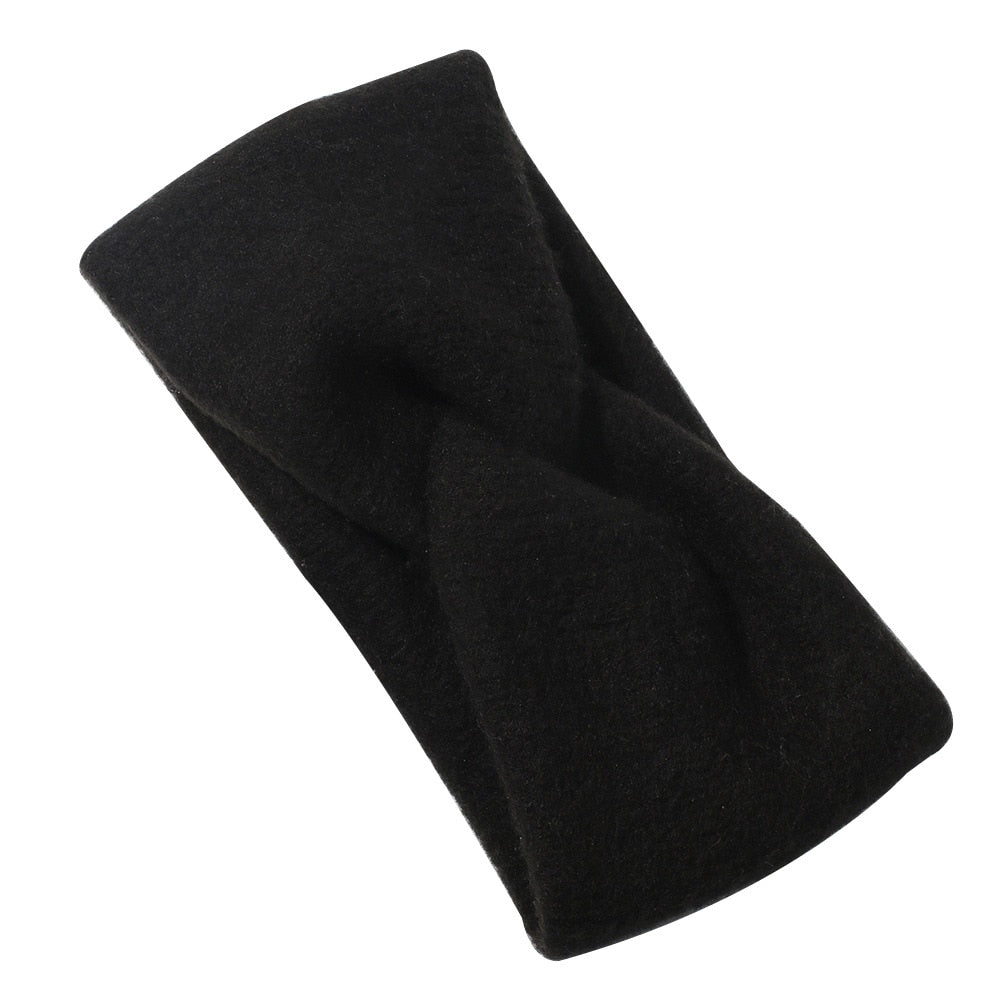 knitting cross headband