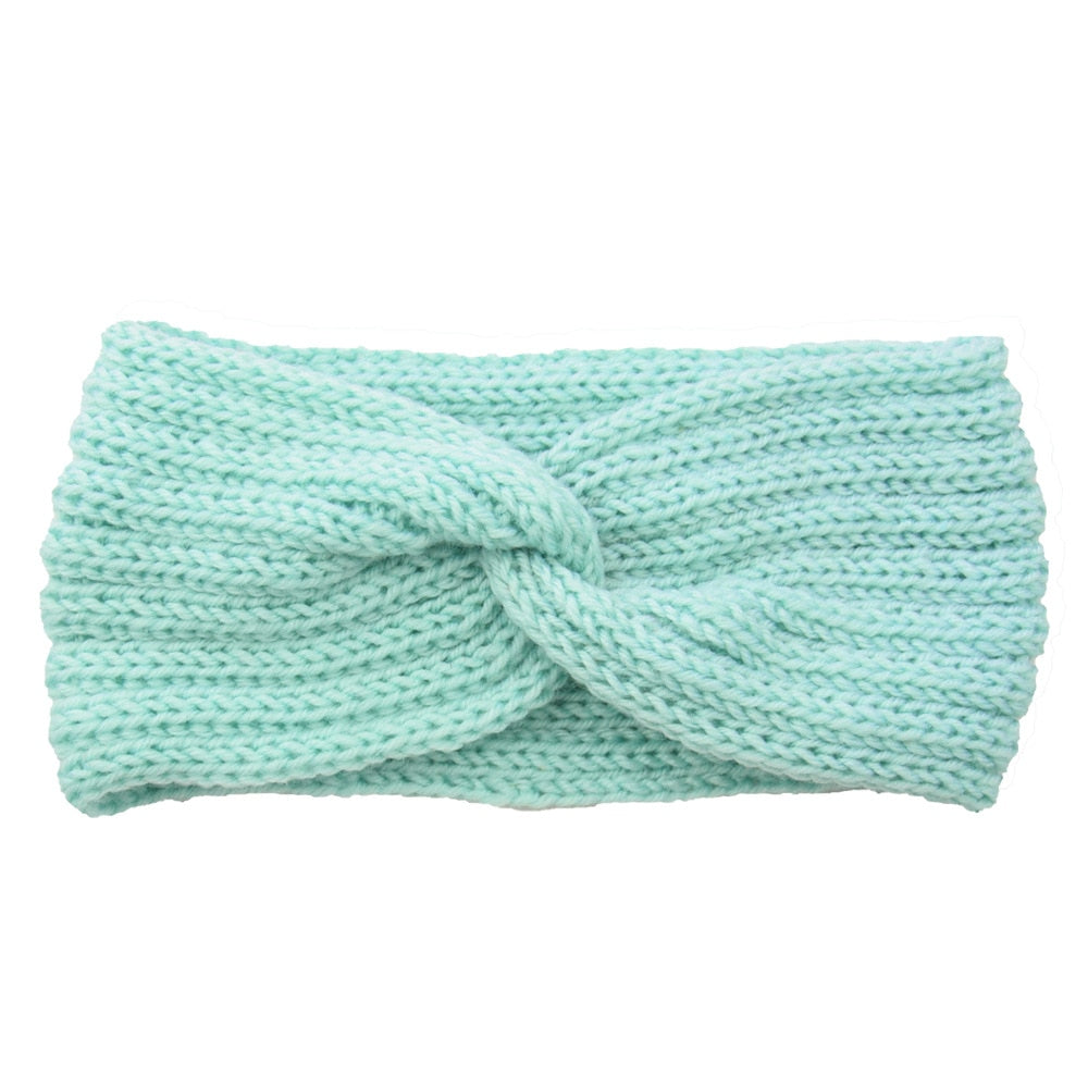 knitting cross headband