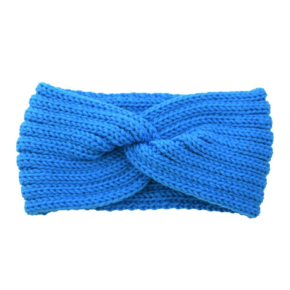 knitting cross headband