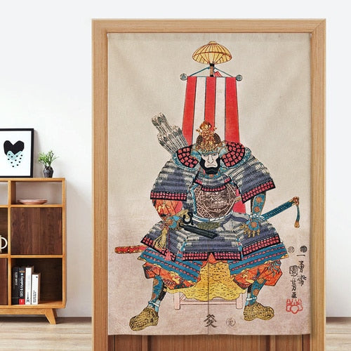ukiyo-e japanese curtains