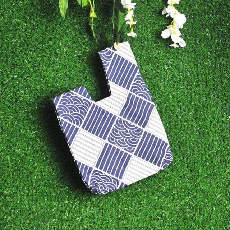 geometric pattern knot bag