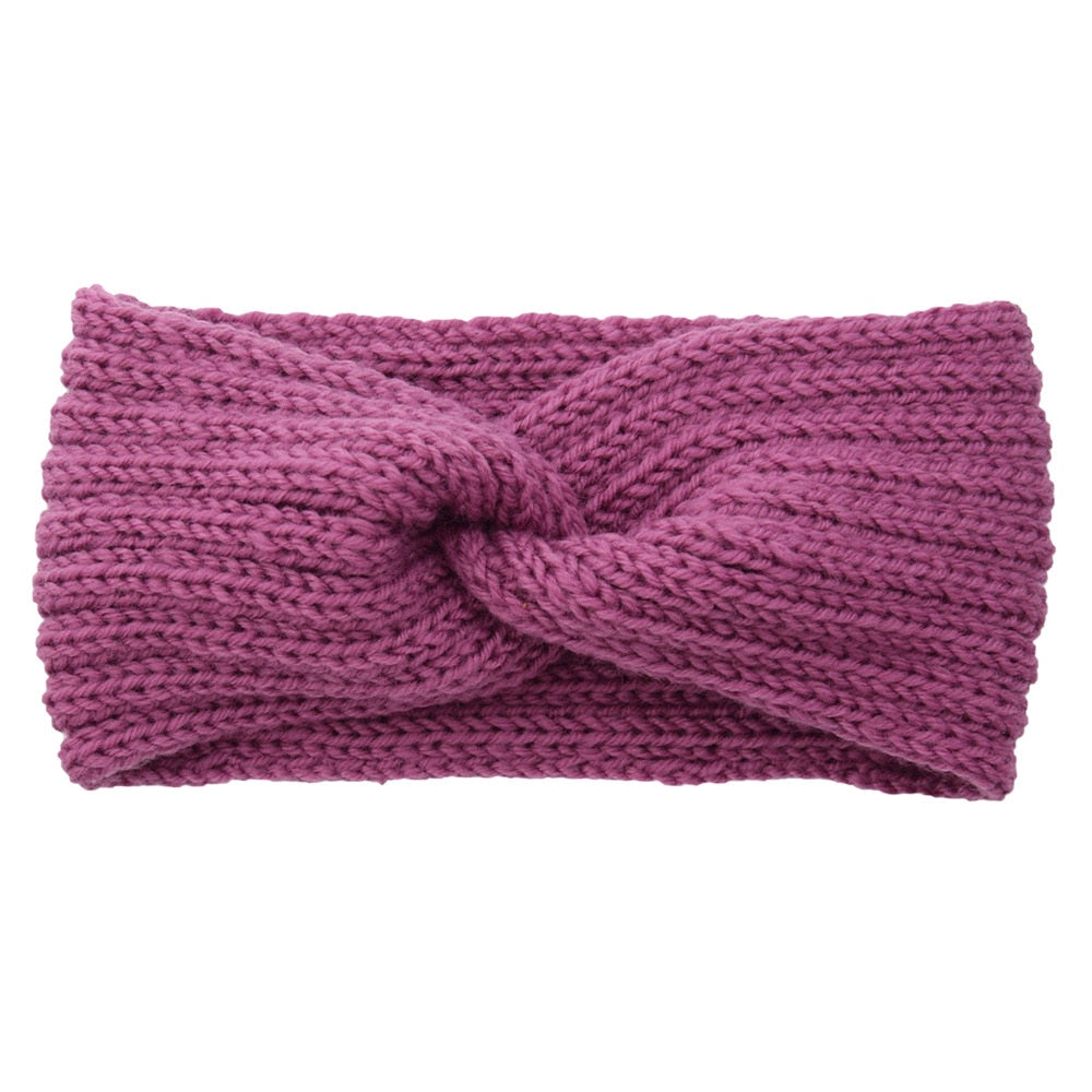 knitting cross headband