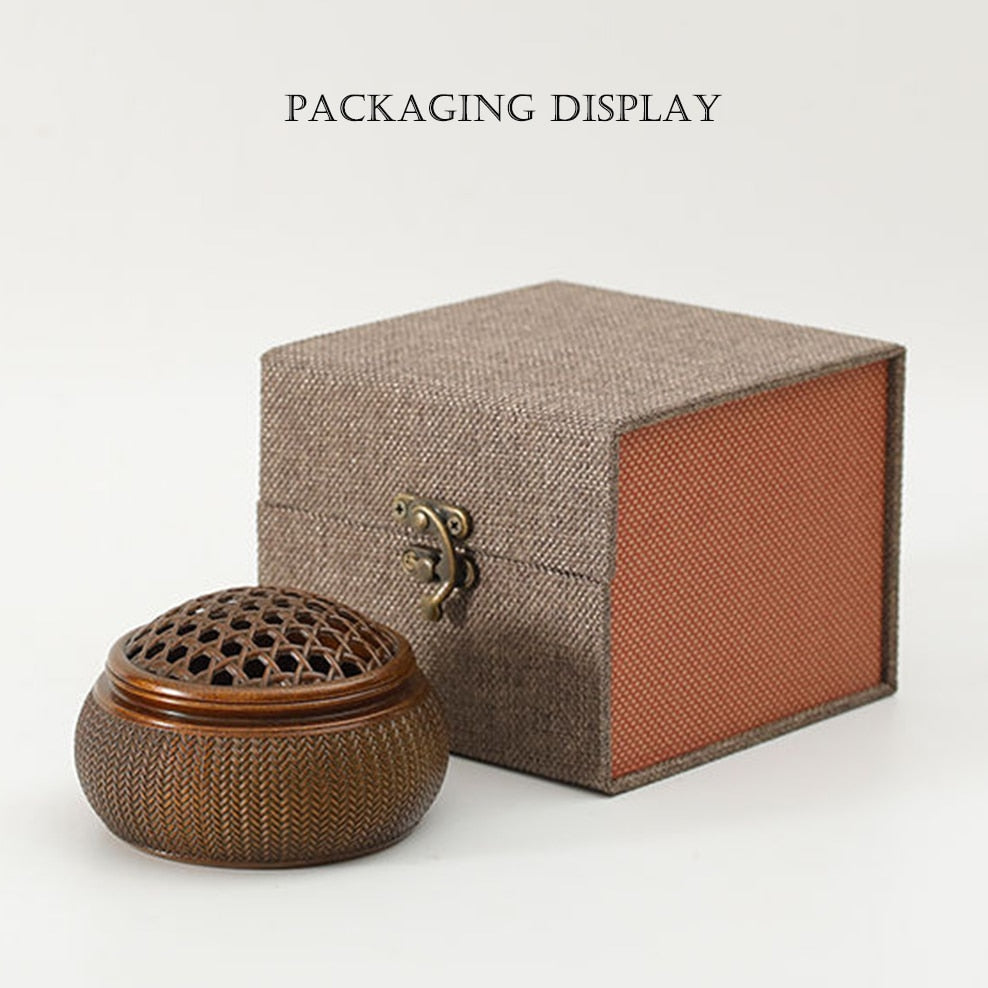 brass grid incense burner
