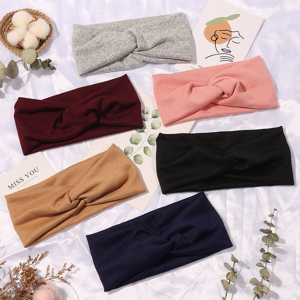 knitting cross headband