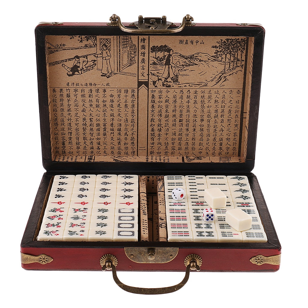 antique mahjong board game