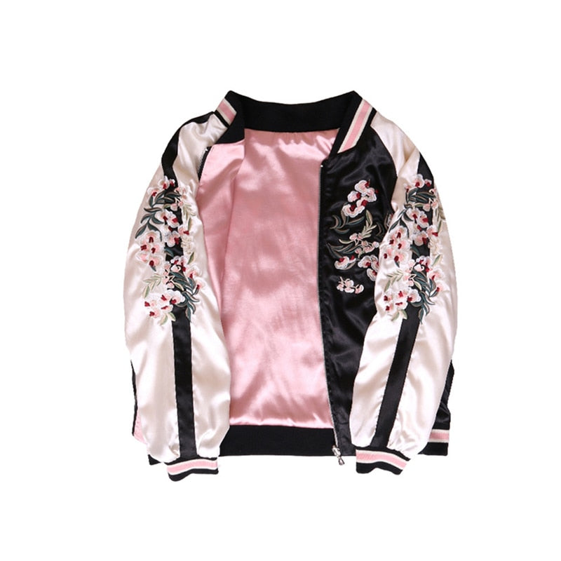 floral love bomber jacket
