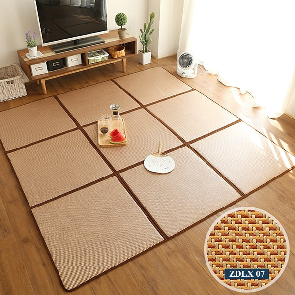 striped soft edge mat