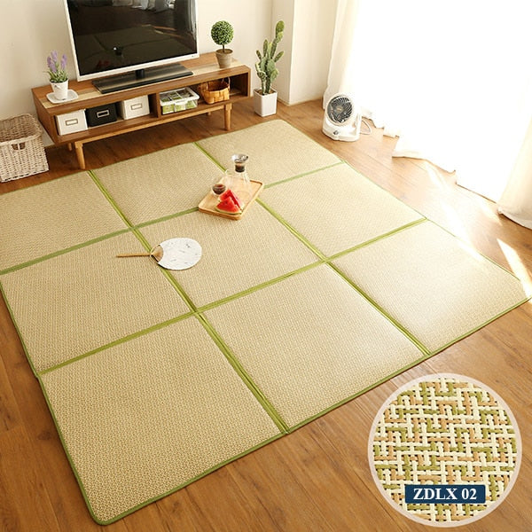 striped soft edge mat