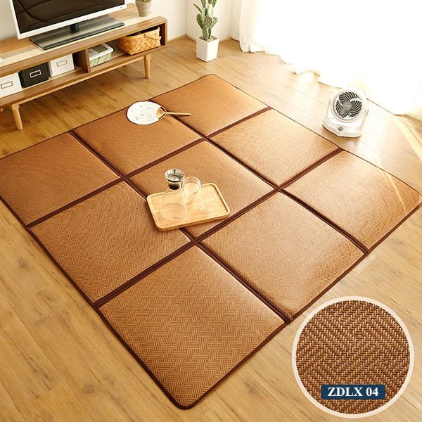 striped soft edge mat