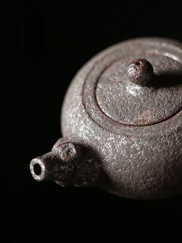 rust glazed tea set