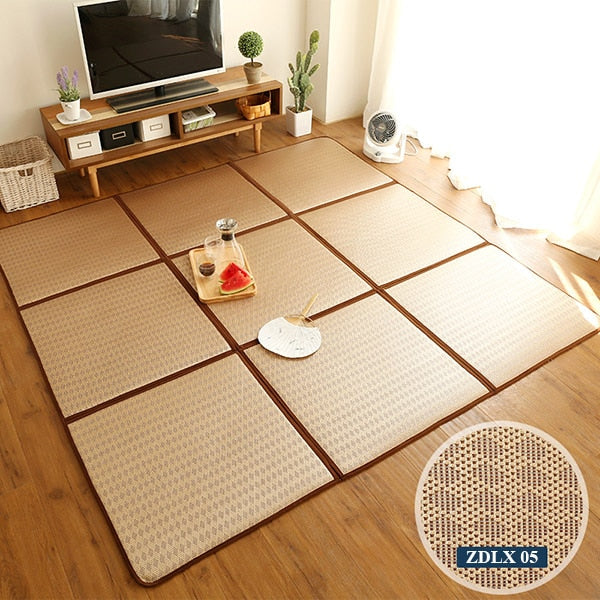 striped soft edge mat