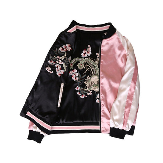 floral love bomber jacket
