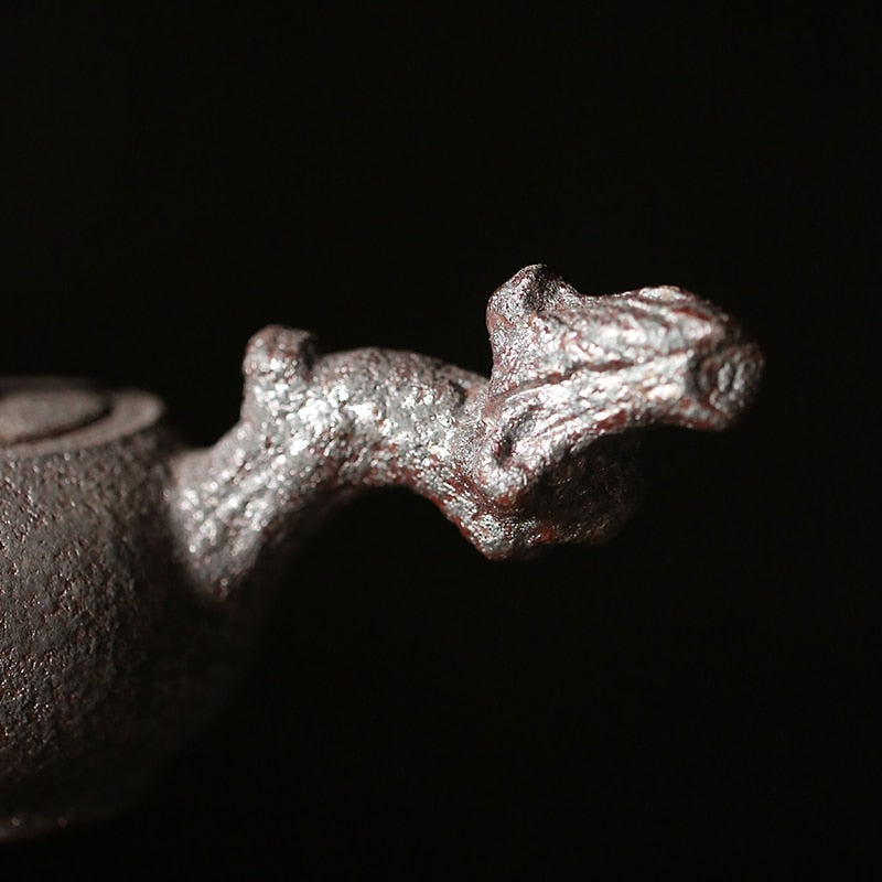rust glazed tea set