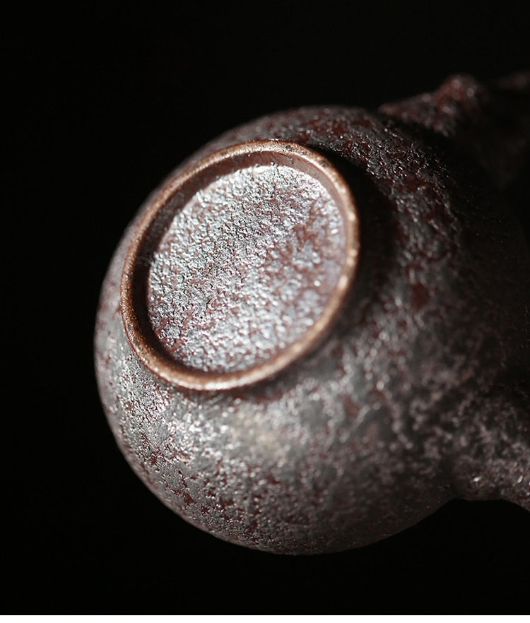 rust glazed tea set
