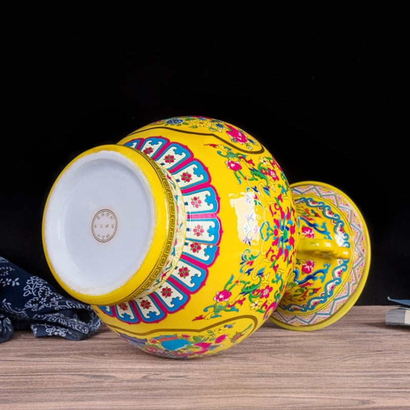 ancient enamel vase