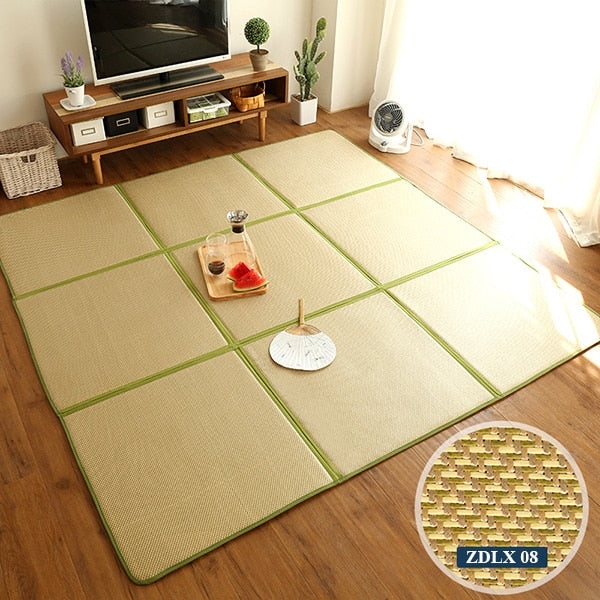 striped soft edge mat