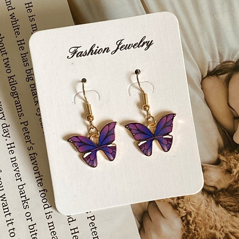 butterfly style earring