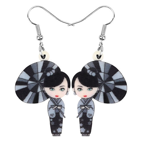 kimono girl earring