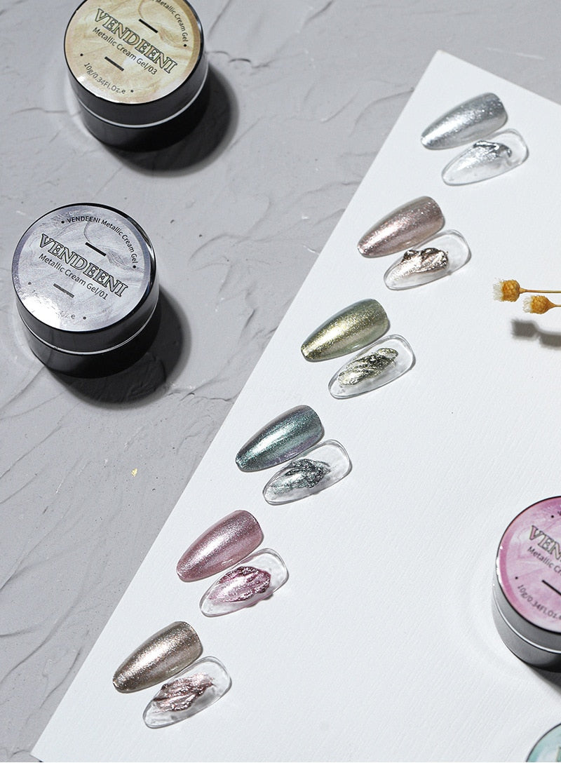 metallic nail gel