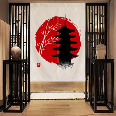 kitsune style japanese curtain