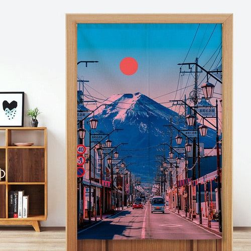 ukiyo-e japanese curtains