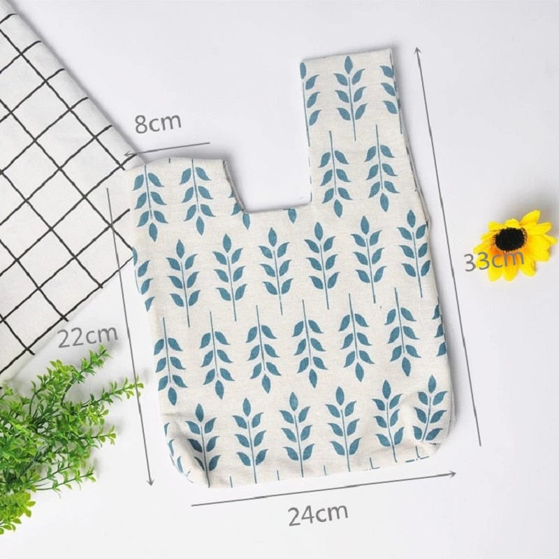 geometric pattern knot bag