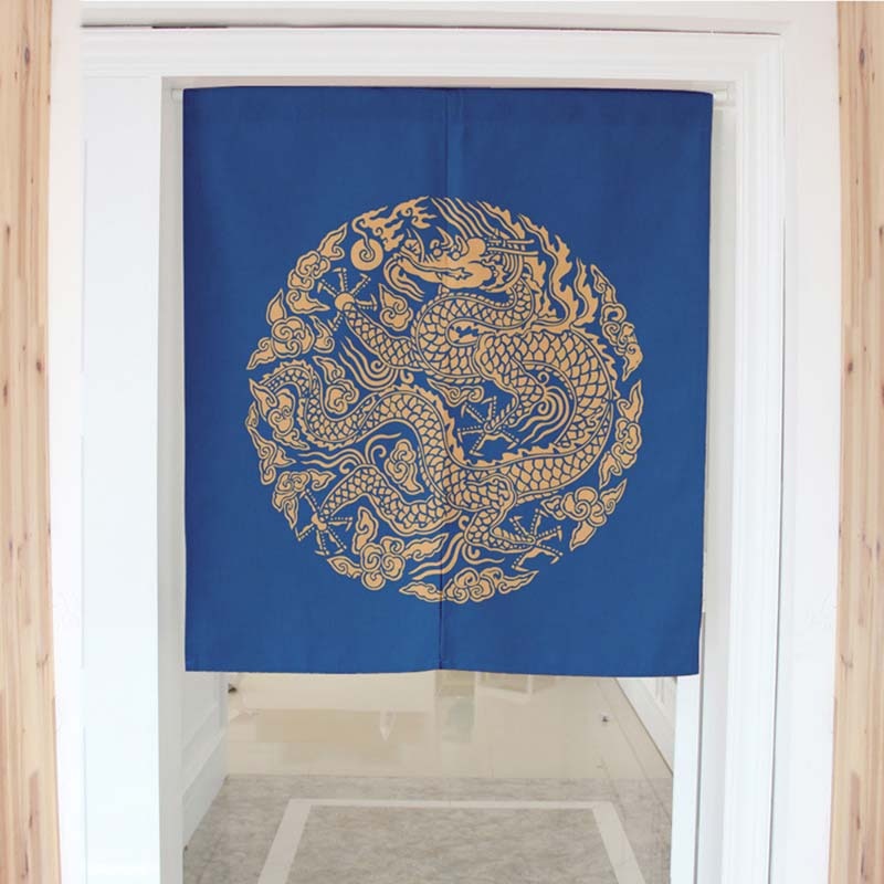 koi fish and dragon curtains