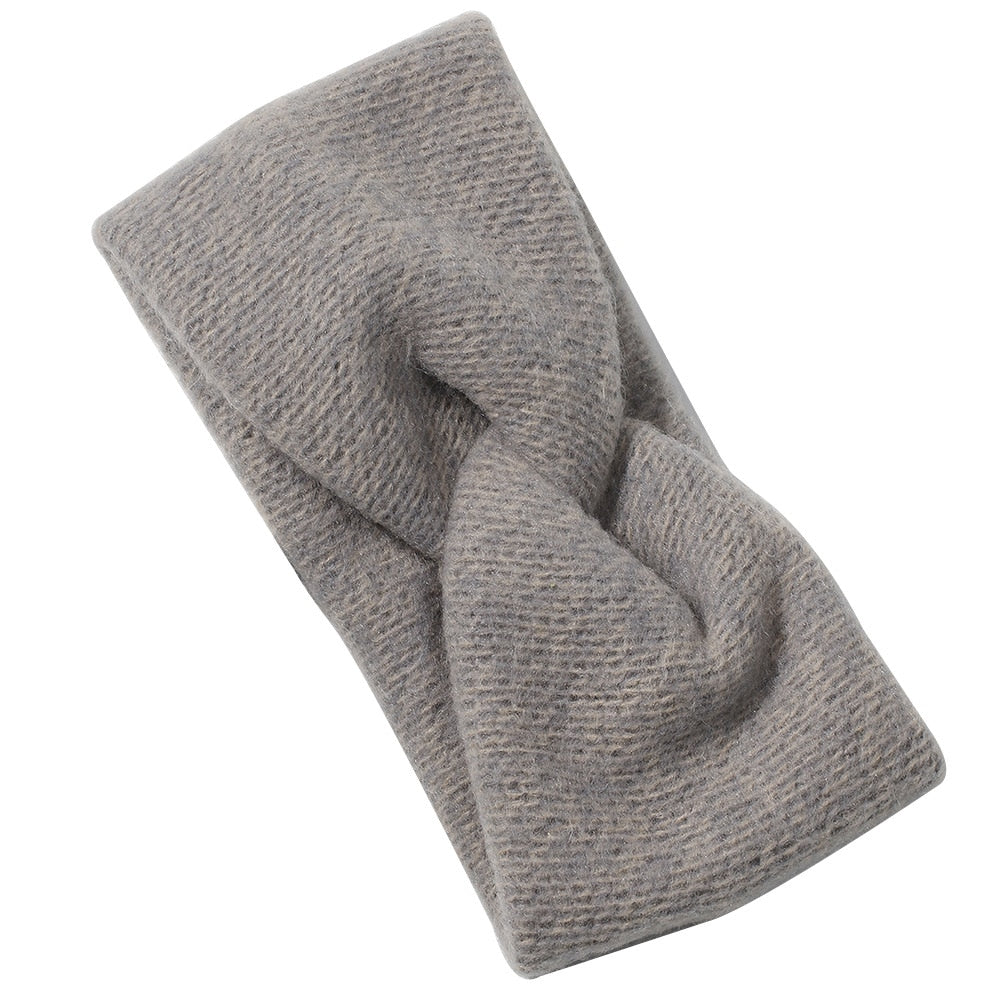 knitting cross headband