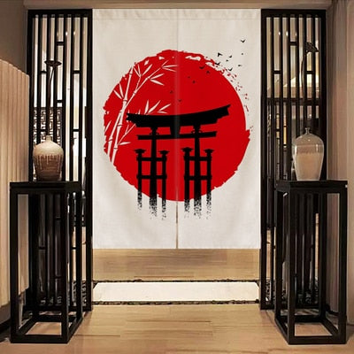 kitsune style japanese curtain