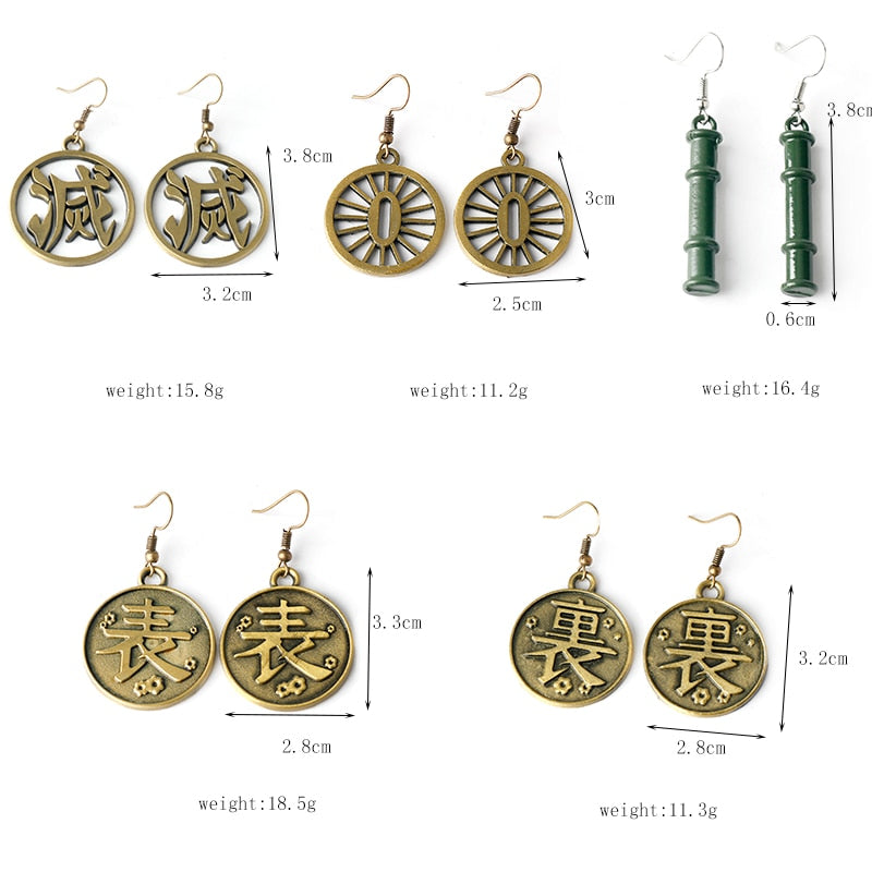 demon slayer earrings size