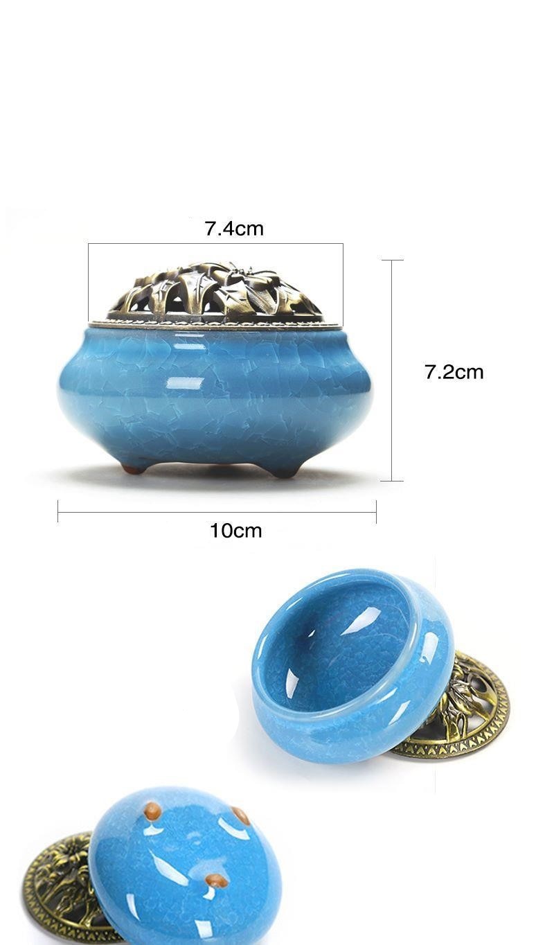 ice cracked incense burner
