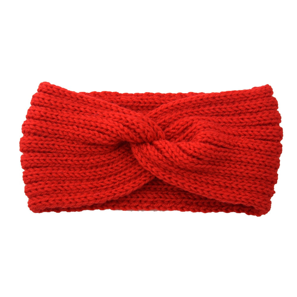 knitting cross headband