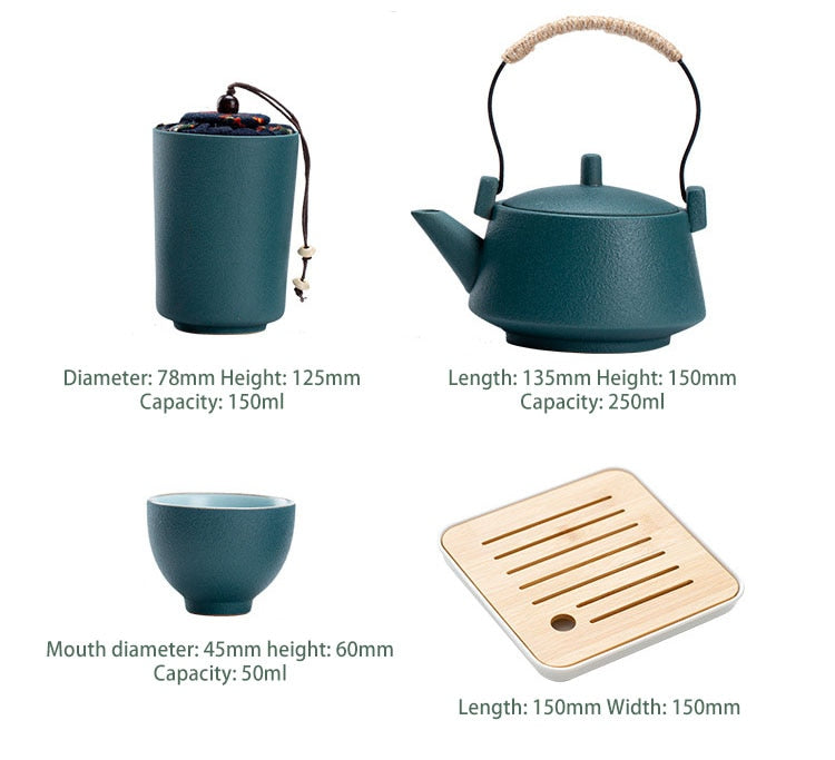 portable kung fu teaset size
