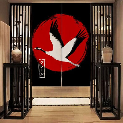 kitsune style japanese curtain