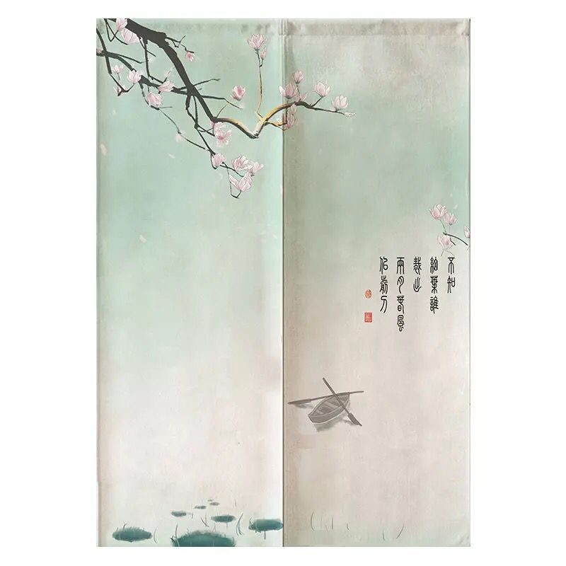 ink art japanese curtains