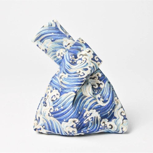 geometric pattern knot bag