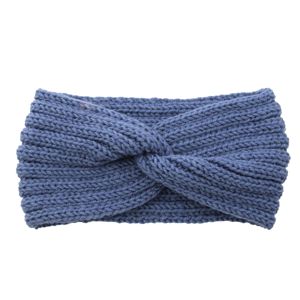 knitting cross headband