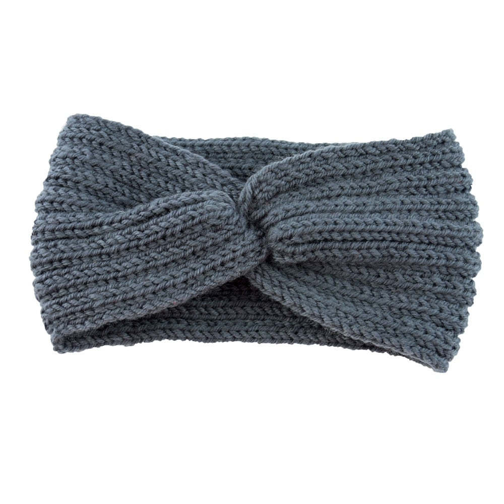 knitting cross headband