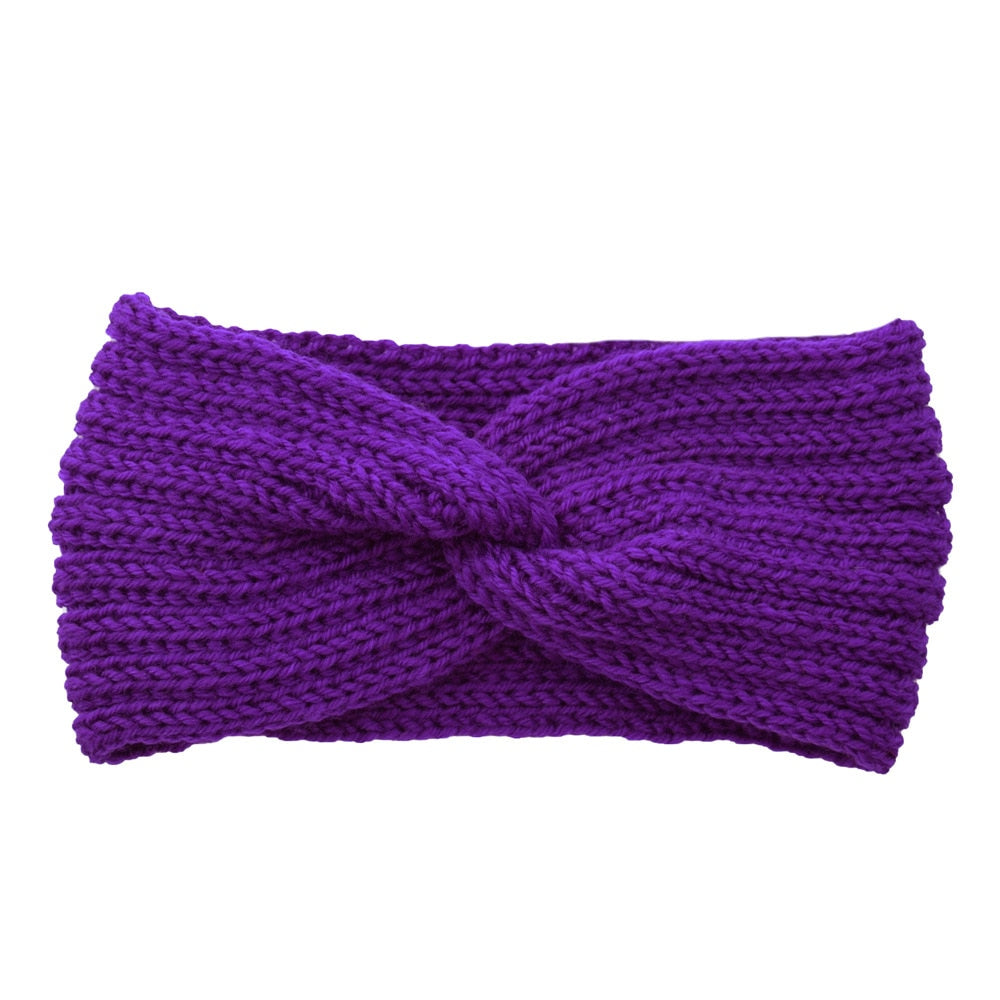 knitting cross headband