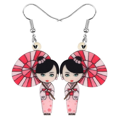 kimono girl earring