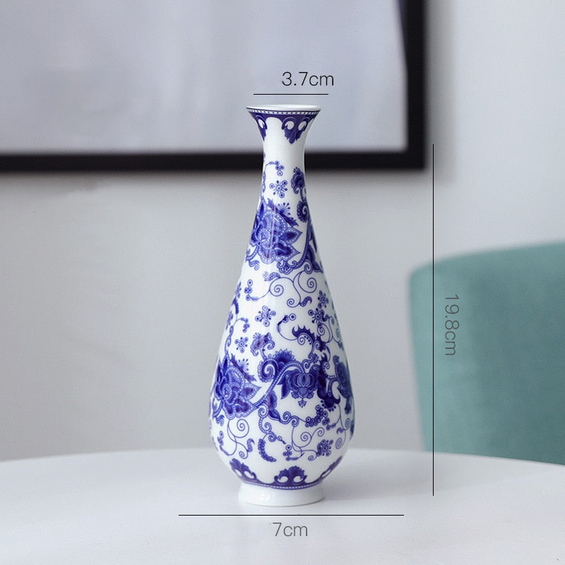 Antique Blue and White Porcelain Vase