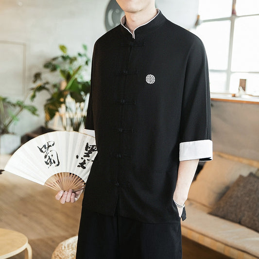 black haori shirt