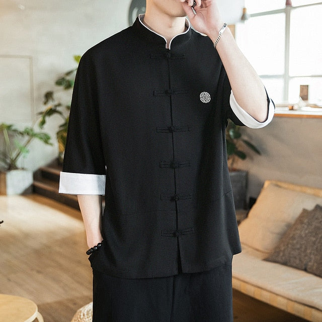 black haori shirt