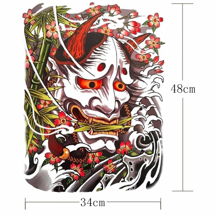 hannya tattoo size