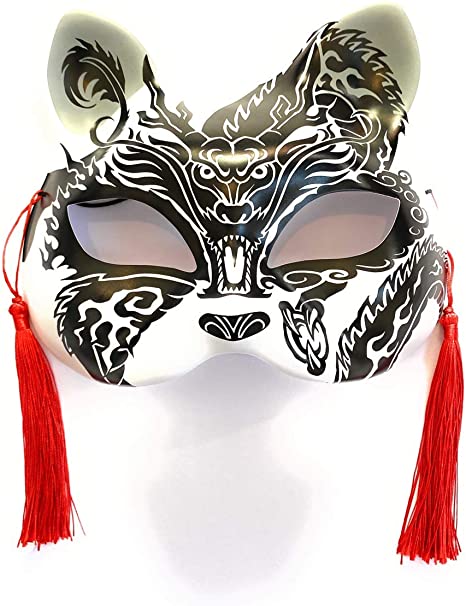 neko cat kitsune mask