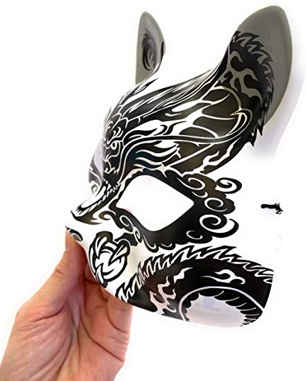 neko cat kitsune mask